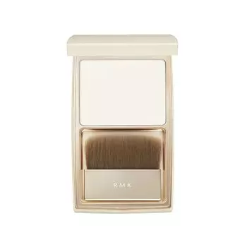RMK Silk Fit Футляр для фиксации и кисточка для завершения процесса впитывания кожного сала, сохранения макияжа лица [RMK Official] Пудра/с (Прессованная пудра, пудра,