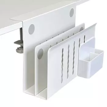 RMNKTHC Подставка для ноутбука, Настольное хранилище, Сталь, Без сверления или сборки, Подставка для ручек, Вес 5 кг, Вертикальная, Совместима с планшетами и стойкой, Конструкция, Требуется, Двухуровневая белый