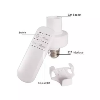 RnnTuu E27 Lamp Bases Wireless Remote Control lamp Holder With Remote Timer Switch Socket 220V/110V Smart Device For LED Bulb 220V