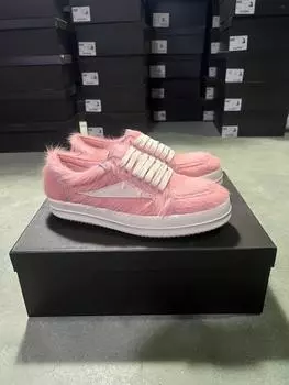 Ro Классическая мужская обувь Красный конский волос Женские низкие повседневные туфли Ретро кроссовки на шнуровке Красный конский волос Белая замша Плоские кроссовки 34