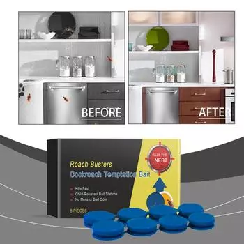 Roach BaitStation;Мазь от тараканов; Инсектицидная приманка для домашнего использования. One Size