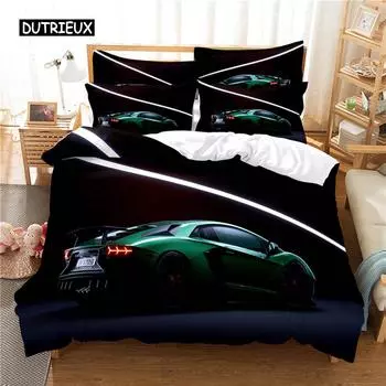 Roadster Bedding Set Duvet Cover Set 3d Bedding Digital Printing Bed Linen Queen Size Bedding Set Fashion Design US Queen(228x228cm)