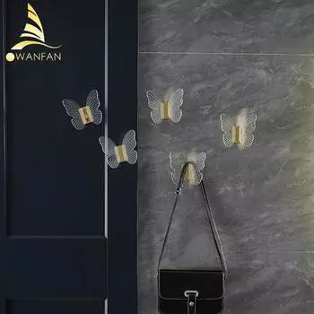 Robe Hooks Acrylic+Aluminum Alloy Towel Hanger Hooks For Clothes Coat Hat Bag Hooks Wall Mount Bathroom Accessories Door 31001