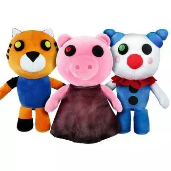 Roblox Piggy Plush Pink Pig Tiger Clown Мягкая плюшевая игрушка в подарок для детей 1#pink pig-25cm