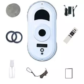 Робот для мытья окон, автоматический сильный впитывающий ультратонкий полезный электрический пылесос для стекла, бытовые принадлежности 1 set EUplug