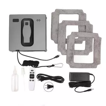 Робот для мытья окон, пересекающий распылитель воды, интеллектуальная машина для мытья окон, всасывание 2500 Па US Plug