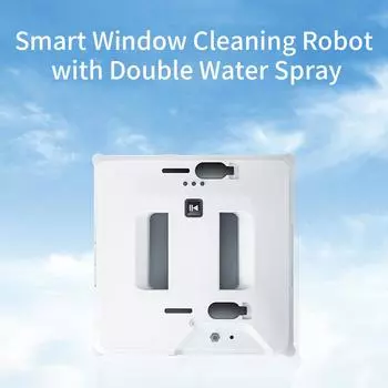 Робот для мытья окон с двойным автоматическим распылением воды, пылесос для мытья стекол, робот с дистанционным управлением, умный электрический мойщик окон T48 EU Plug