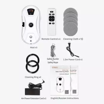 Робот для мытья окон, умный распылитель воды с автоматической функцией распыления воды, защита от падения, магнитное стекло, домашняя умная машина для очистки European standard plug