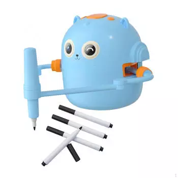 Робот для рисования для детей Машина для координации рук и глаз, дошкольное творческое милое рисование синий