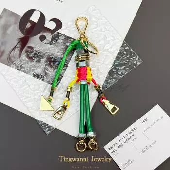 Робот кулон новый металлический шнур плетеный шнур для мужской и женской сумки кулон модный брелок креативный автомобильный кулон розы красного