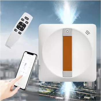 Робот-мойщик окон, автоматический электрический робот-мойщик окон с двойным распылением воды, приложением/дистанционным управлением, для окон, плитки, ванных комнат EU Plug