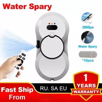 Робот-мойщик окон, HCR-10, белый/черный European plug чёрный