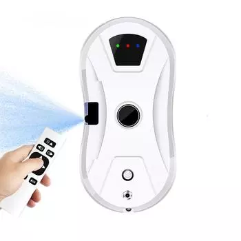 Робот-мойщик окон, мощный пылесос со спреем Cleanbot Ultraspray. белый