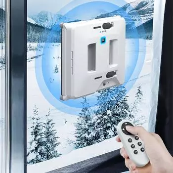 Робот-мойщик окон с дистанционным управлением, распылитель воды, электрический очиститель стекол, для использования на высотных зданиях, защита от падений, уборка дома EU Plug