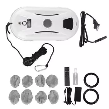 Робот-мойщик окон с мощностью всасывания 5600 Па, интеллектуальный робот-мойщик стекол, автоматический пульт дистанционного управления, робот-мойщик окон US Plug