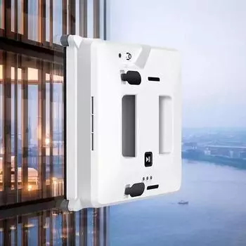 Робот-мойщик окон с распылителем для бытовой техники, умный пульт дистанционного управления, квадратный, с высоким всасыванием для мытья окон и стен, распыление воды European socket белый