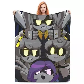 Роботы-убийцы дронов V Uzi фланелевое одеяло супер теплое одеяло для спальни путешествия офис принт покрывало диван кровать чехол 30x40in