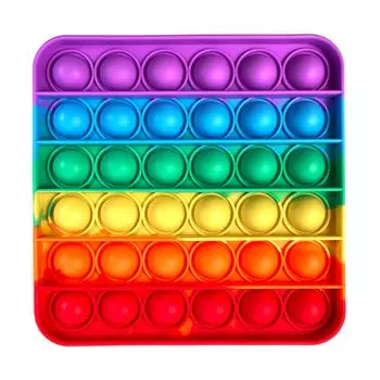 ROBOT PLAZA Push Pop Bubble Toy Развивающая игрушка Снятие стресса Моющаяся мягкая игрушка Для мальчиков Девочек Взрослых Детей (Площадь)