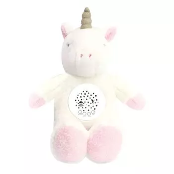 ROBOT PLAZA Сон Мягкая Игрушка 0 Лет Дети Подарок Ребенку Планетарий Сердцебиение Ребенка (единорог) белый