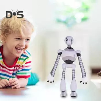 Робот плюшевая кукла интерактивная мягкая игрушка животное подвижные плюшевые роботы мягкие обнимающиеся подарок для детей на Рождество дни рождения белый