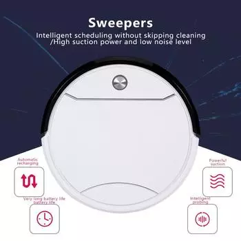 Робот-пылесос Автоматическая зарядка Стремление Перетащить Интеллектуальная бытовая техника Подметальный робот Планирование Электрическая подметальная машина белый