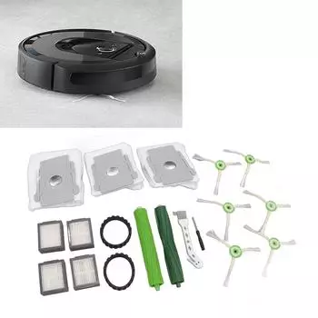 Робот-пылесос Детали Основные боковые щетки Пылесборник Фильтр Шины Аксессуары для Roomba I7 I6 I8 I3 Plus E5 E7