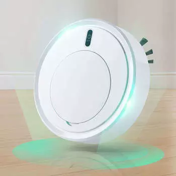 Робот-пылесос для дома, интеллектуальный роботизированный, полностью автоматический, 3 в 1, бесшумный пылесборник, чистое оборудование, белый, 22x22x5 см