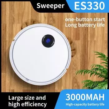 Робот-пылесос ES330, регулярная автоматическая уборка, ограниченная для чистки домашних ковров белый