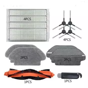 Робот-пылесос, фильтр, аксессуары hepa для пылесоса xiaomi mijia mi, боковая щетка, основная щетка, детали styj02ym