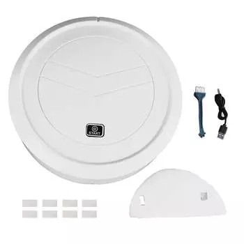 Робот-пылесос интеллектуальный перезаряжаемый мощный всасывающий беспроводной автоматический пылесос для плитки, деревянного пола, короткого ковра