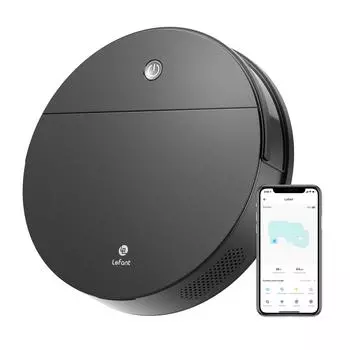 Робот-пылесос Lefant M210S Wi-Fi/приложение/Alexa/дистанционное управление Не спутывается Сильное всасывание Тонкий Низкий уровень шума Автоматическая самозарядка