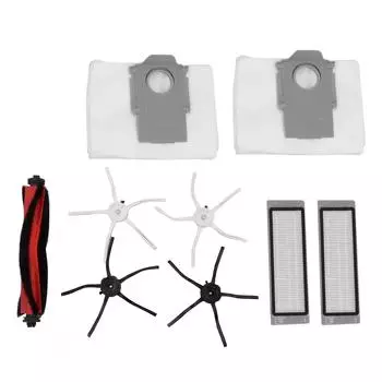 Робот-пылесос с основными боковыми щетками, фильтром и пылесборником, высокоэффективный ABS-пластик, аксессуары для робота-пылесоса