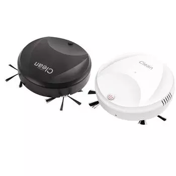 Робот-пылесос Smart Wireless с низким уровнем шума и зарядкой через USB, автоматический робот-пылесос для подметания и мытья полов белый