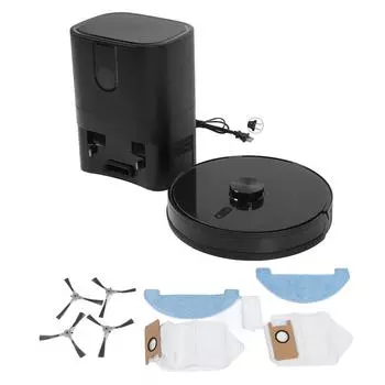 Робот-пылесос Умный самоочищающийся робот-пылесос для влажной и сухой уборки с тряпкой для швабры для дома US Plug 110V