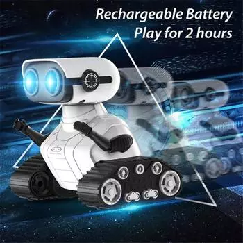 Робот с дистанционным управлением, детская электрическая игрушка, перезаряжаемая батарея большой емкости, головоломка, игрушка