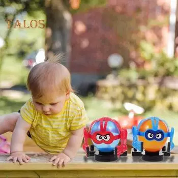 Робот с дистанционным управлением для битвы с воздушными шарами, 20 воздушных шаров, дуэльная игра для 2 игроков, лопание воздушных шаров, интерактивная игрушка для родителей и детей «Человек-бомбардировщик» A