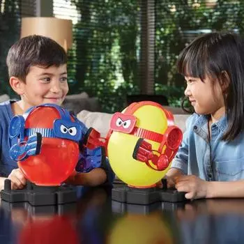 Робот с дистанционным управлением для битвы с воздушными шарами, 20 воздушных шаров, дуэльная игра для 2 игроков, лопание воздушных шаров, интерактивная игрушка для родителей и детей «Человек-бомбардировщик» A