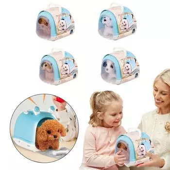 Робот-щенок Мой реалистичный робот-щенок Робот-щенок, который похож на настоящего щенка Игрушечные собаки, которые ходят и похожи на настоящего щенка One Size