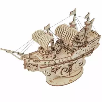 Robotime 3D Деревянный Образовательный Детский Сад Новый Год Рождественский Подарок Лодка Головоломка, Головоломка, Поделка, Подарок, Игрушка, Игрушка, Мальчики, Девочки, Взрослые, Подарок, Подарок,