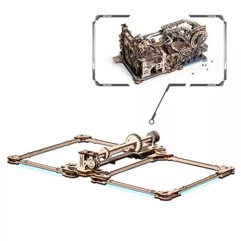 ROBOTIME Marble Run Connecting Parts Set Space Port Night Town Parts that connect the two 3D 3D Puzzle Wooden Puzzle Hand Crank Electric Model Coaster