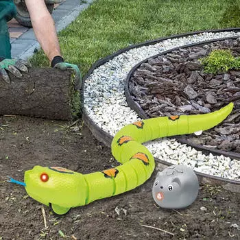 Роботизированная игрушка Rattlesnake с дистанционным управлением, поддельная инфракрасная быстро движущаяся погремушка для игрушек зелёный