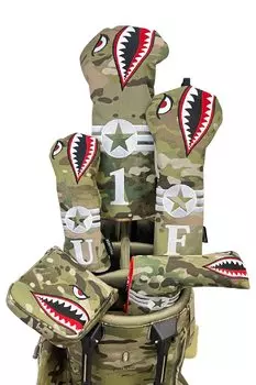 ROBUSTIN Golf Head Cover Set Driver Fairway Wood Utility Camouflage (Для утилитарного использования, бежевый камуфляж)