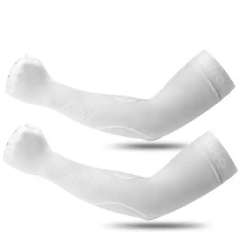 ROCKBROS Белые нарукавники от УФ-излучения, Охлаждающие, Защитные, Нескользящие, Влагоотводящие, Быстросохнущие, Летние, Спортивные, Гольф, Велоспорт, Работа, Рыбалка, Бейсбол,