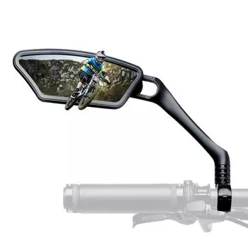 ROCKBROS Bicycle Compatible with HD Field of Wide Angle Easy Bar End Side Mirror for Road Bikes and Cross Bikes Mirror, 21-26mm Bikes, View,