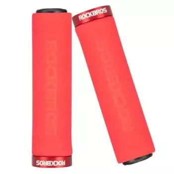 ROCKBROS Bicycle Grip Handle Grip Sponge Shock Absorption Ergo Grip Ultra Light Lock-on Type Grip Inner Diameter 22mm Non-slip Easy to Grip Cross Bike