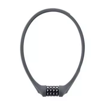 ROCKBROS Bicycle Key Dial Lock Waterproof Lock 4 Digits Anti-Theft Wire Lock High Cut Resistant Zinc Alloy Reinforced Length 64.5cm Dial Type Lightwei