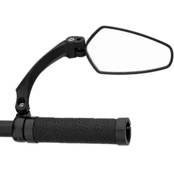 ROCKBROS Bicycle Mirror, Rearview Mirror, Bar End Mirror, Convex, 360 Degree Rotation, Wide Viewing Angle, Diamond Shape/Round, Easy to Install, Free