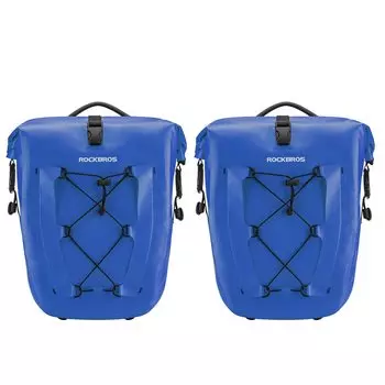 ROCKBROS Bicycle Pannier Side and Rear Large Easy Touring Commuting Camping Bicycle Bag for Road Bikes and Mountain 50L of Bags, Bags, Waterproof,