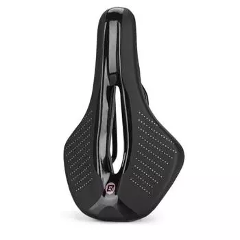 ROCKBROS Bicycle Saddle, Low Repulsion, Painless, Perforated Saddle, Shock Absorption, Sports Saddle, Water Repellent, Wave Shape, Round Type, Road Bi