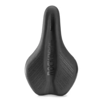 ROCKBROS Bicycle Saddle, Memory Foam Saddle, Cushion, No Pain, Shock Absorption, Sports Saddle, Water Repellent, Breathable, Lightweight, Wave Shape,
